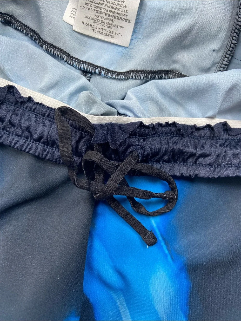 New Balance Men’s Navy and Light Blue Athletic Running Shorts, Size Small